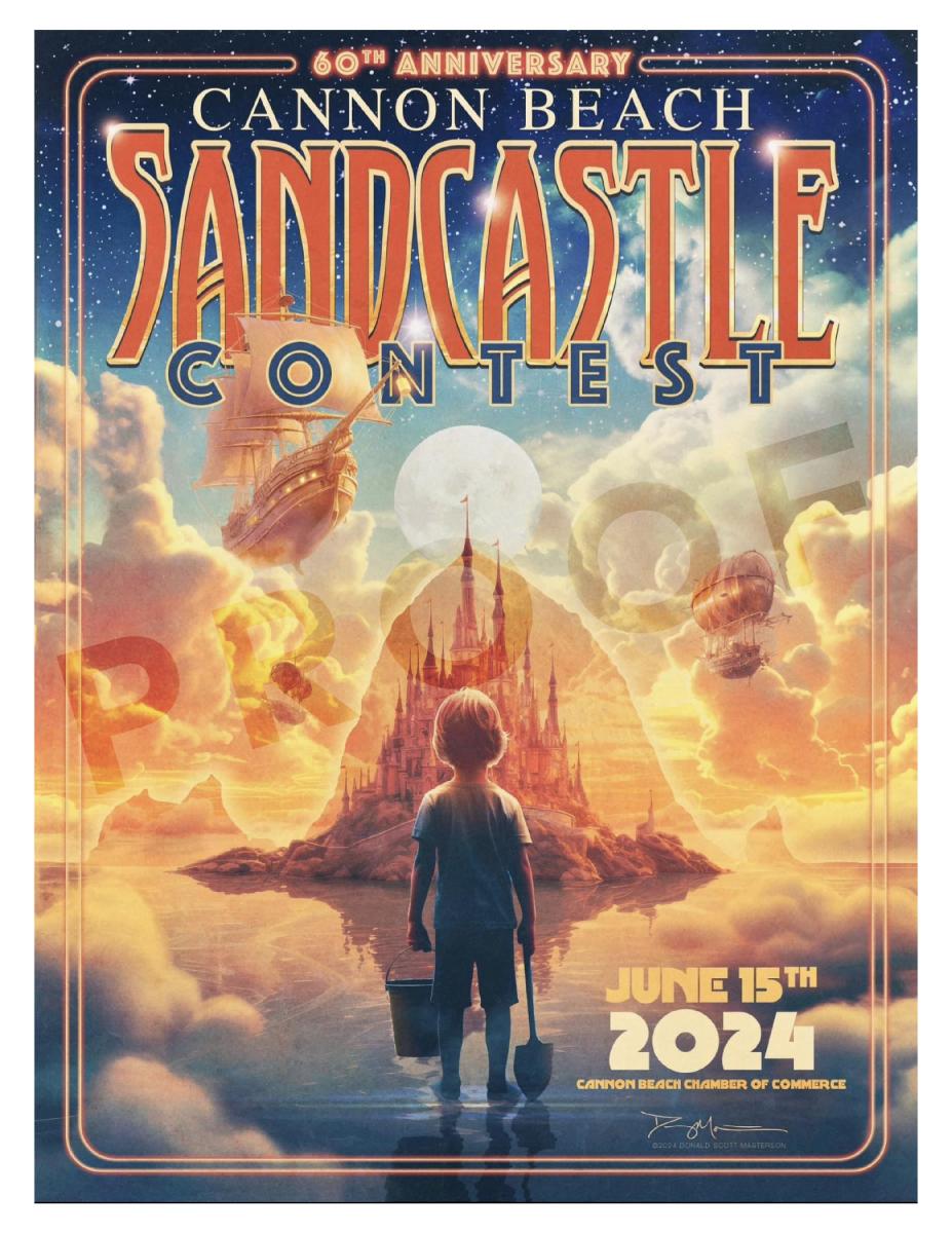 2024 Sandcastle Contest Artwork by Donnie Masterson
