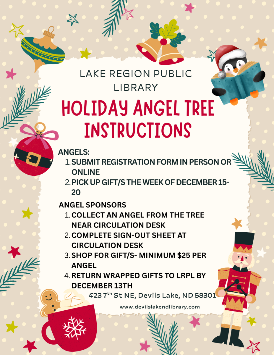 Lake Region Public Library Holiday Angel Tree Instructions