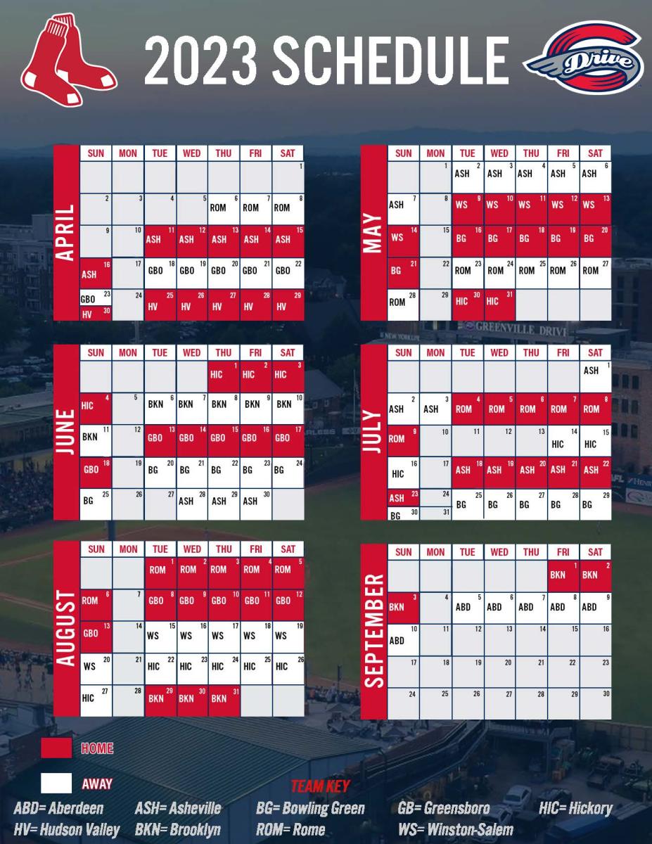 Boston Red Sox Schedule 2023