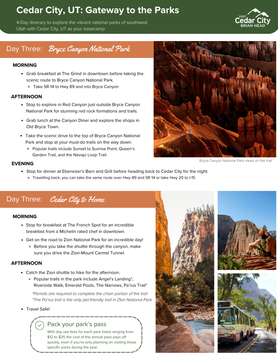 Gateway to the Parks Itinerary (page 2)