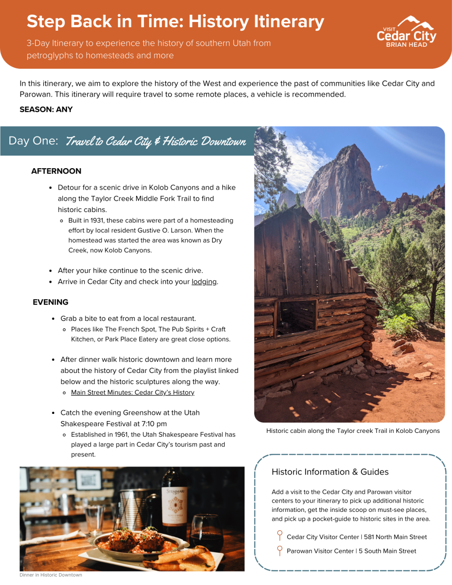 Historic Itinerary (page 1)