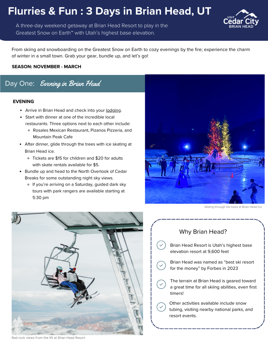 Three Days at Brian Head Resort (page 1)