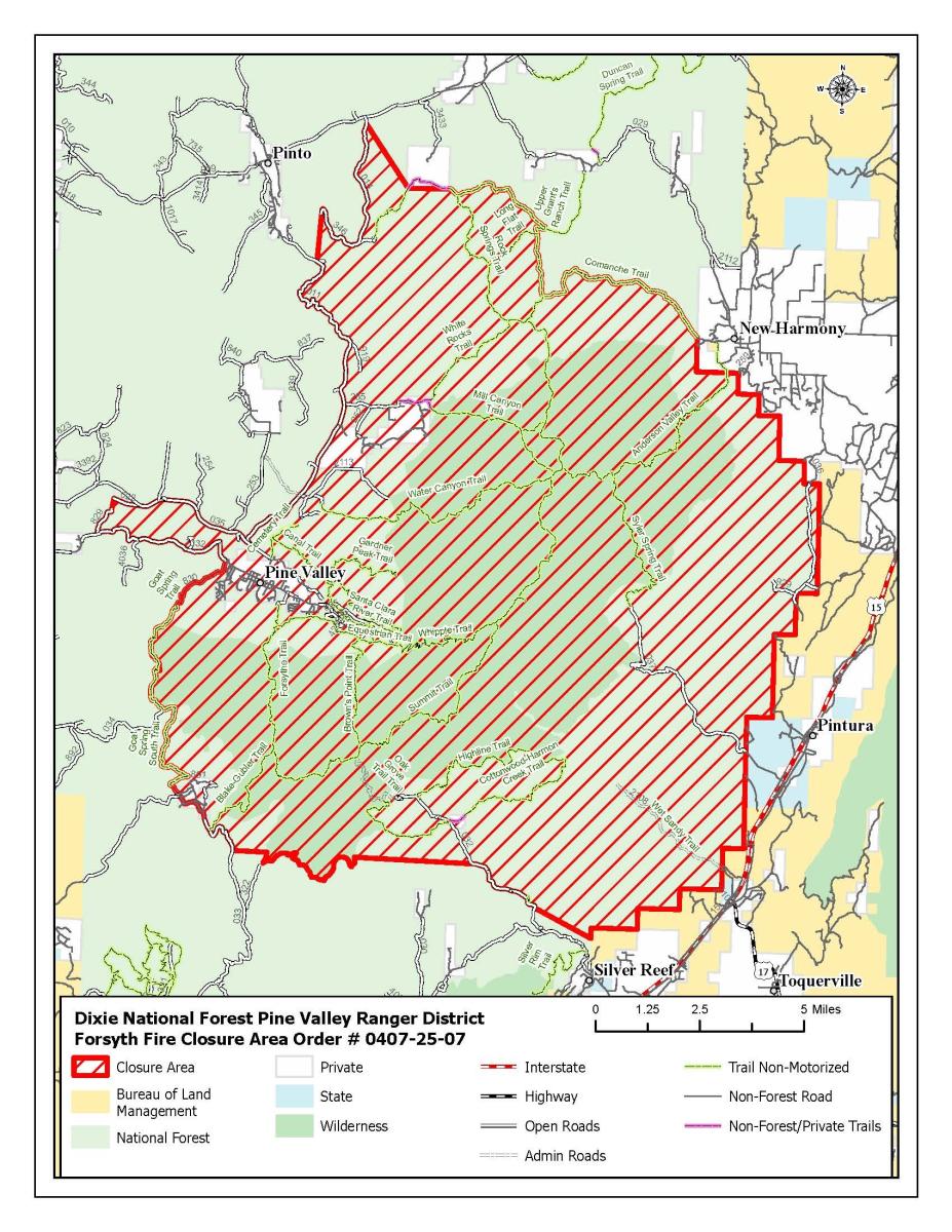 Closure Map | Forsyth Fire