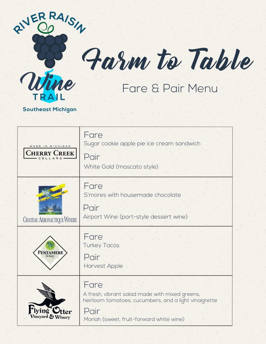 Fare Pair Menu Sept 2025