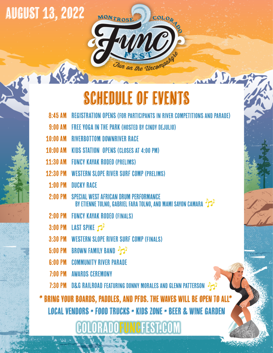 Full Schedule of Events for FUNC Fest 2022 taking place on August 13.