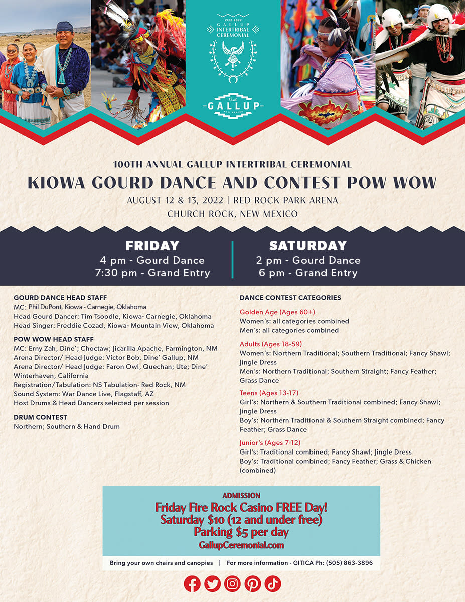 Flyer - Kiowa Gourd Dance and Contest Pow Wow