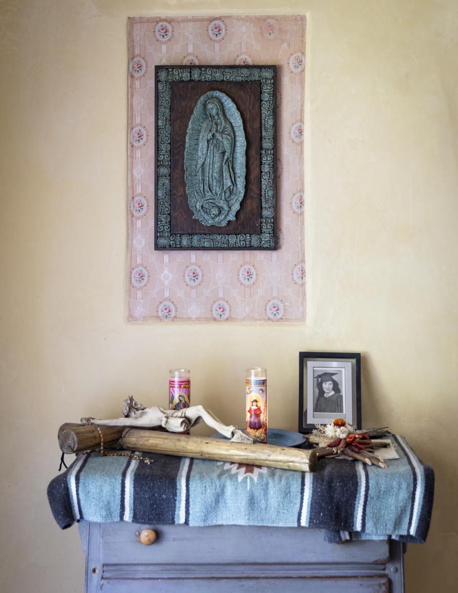 A Family Alter at Levi Romero's home in Dixon