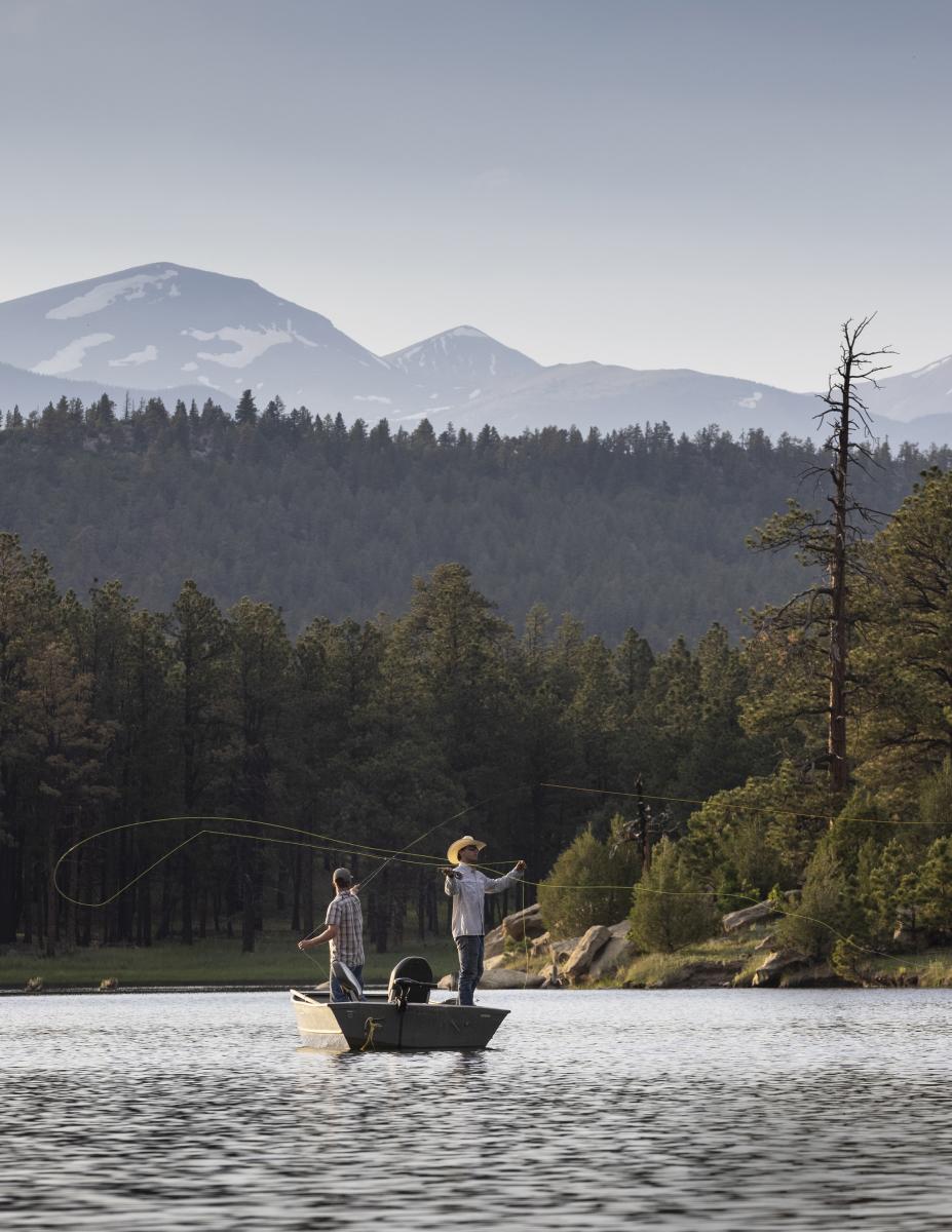 Fly fishing at Vermejo, a Ted Turner Reserve