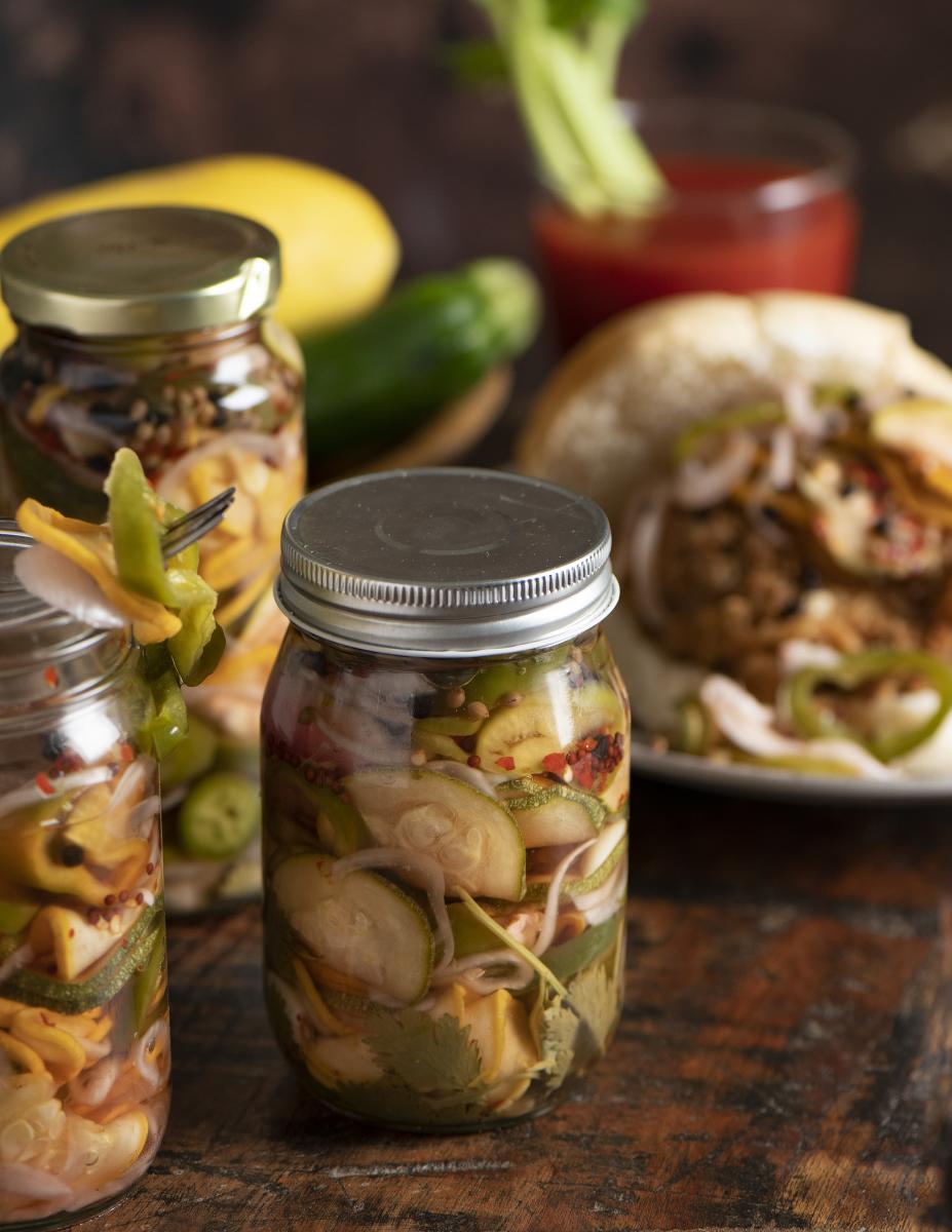 Green Chile, Zucchini, and Squash Pickles