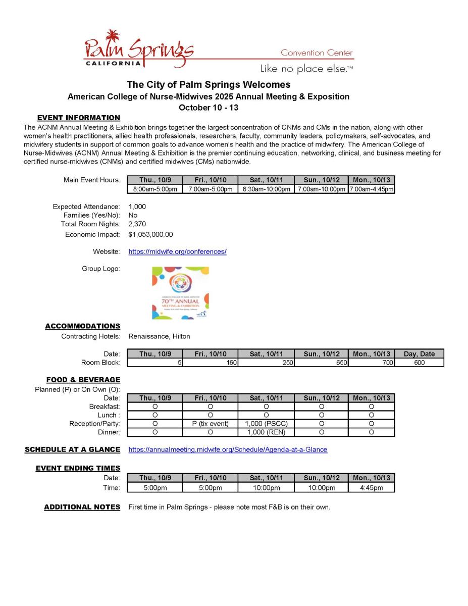 American College of Nurse-Midwives 2025 Annual Meeting & Exposition