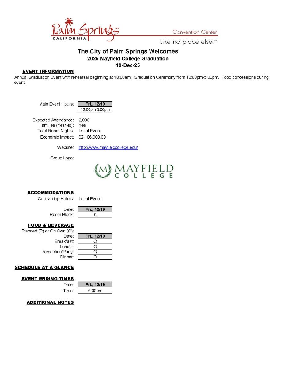 Mayfield College Graduation 2025