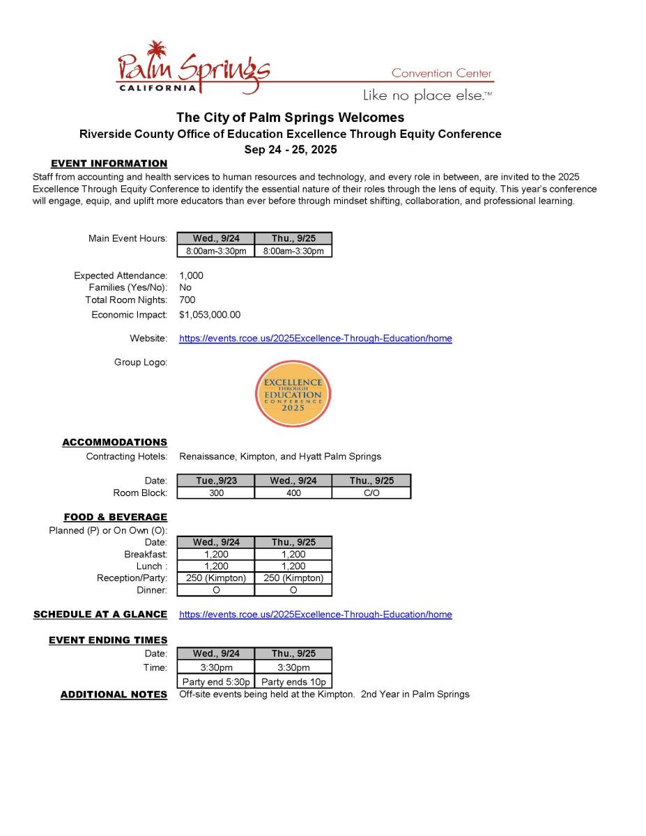 RCOE 2025