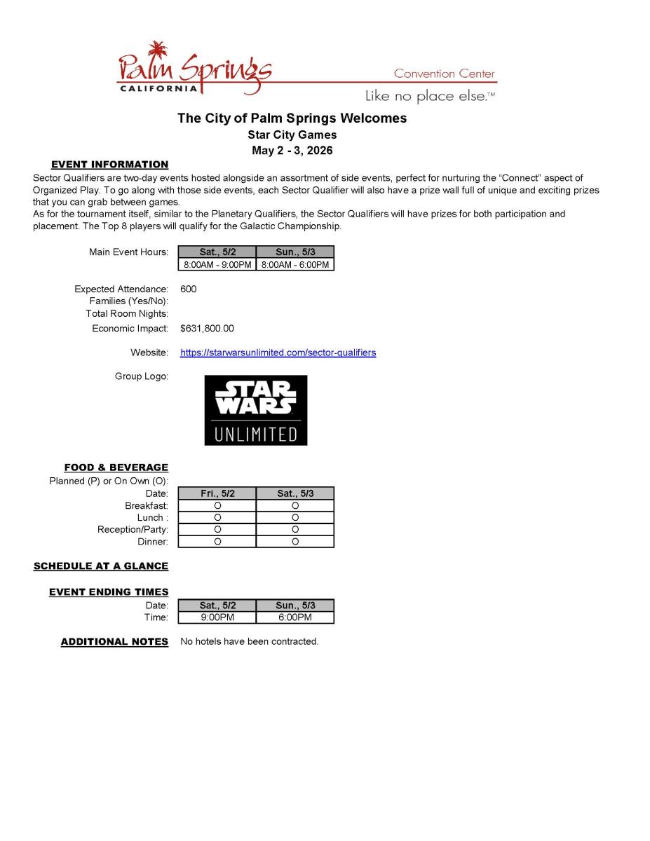 Star City Games 2026