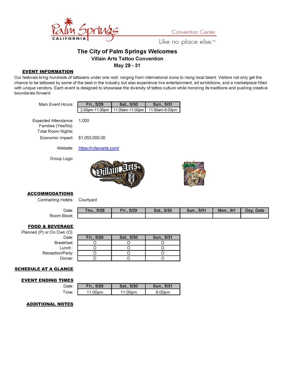 Villain Arts Tattoo Convention