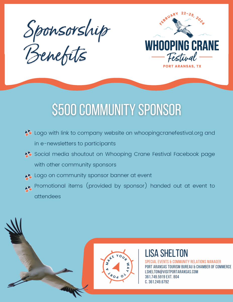 Whooping Crane Festival Community Sponsor Level