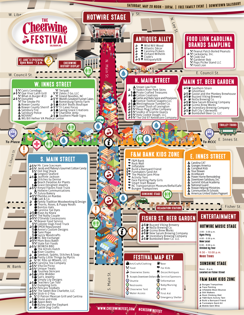 Cheerwine Festival Map 23