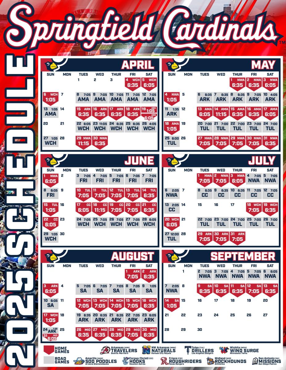 Springfield Cardinals Schedule 2025