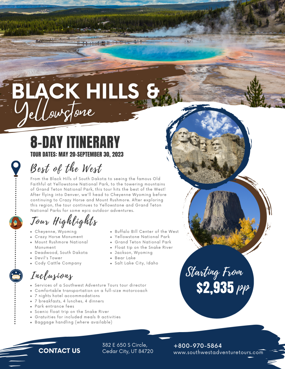 Black Hills and Yellowstone Large Group Tour