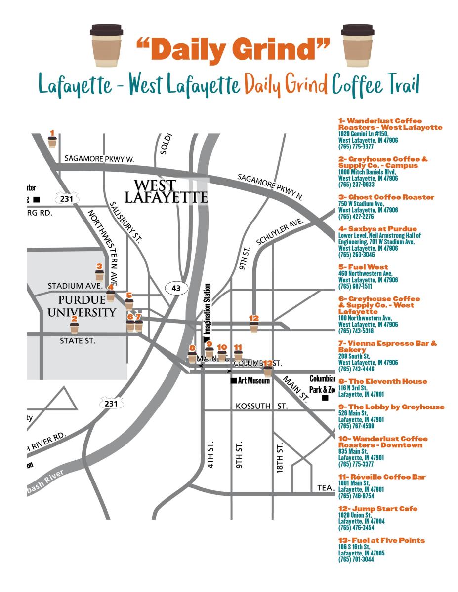 Coffee Trail Map