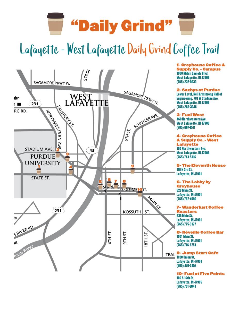 Coffee Trail Map