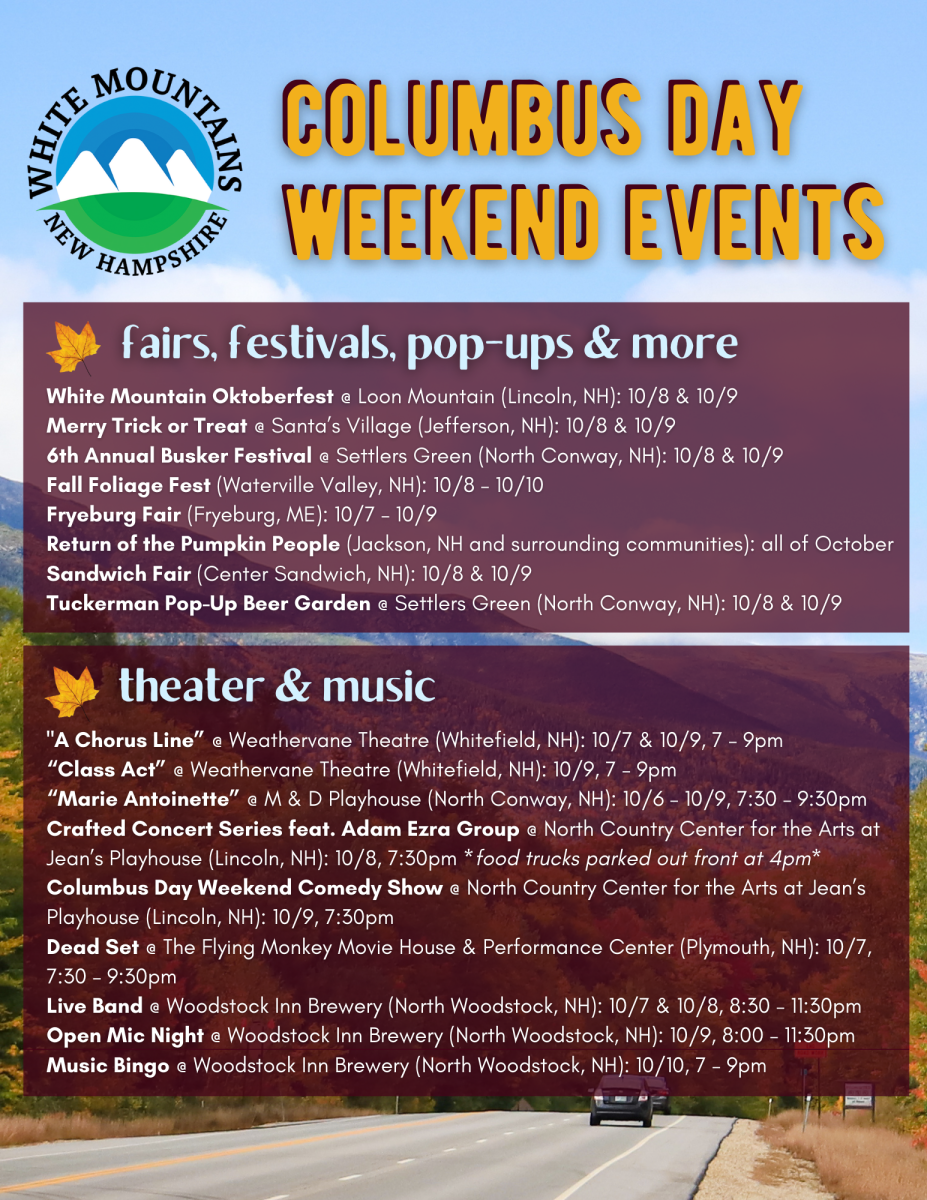 Columbus Day Weekend Events and Deals in the White Mountains, NH