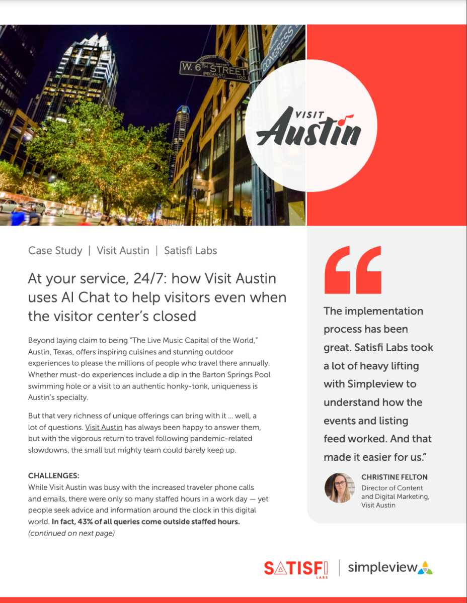 Visit Austin - Satisfi Labs Case Study | Simpleview