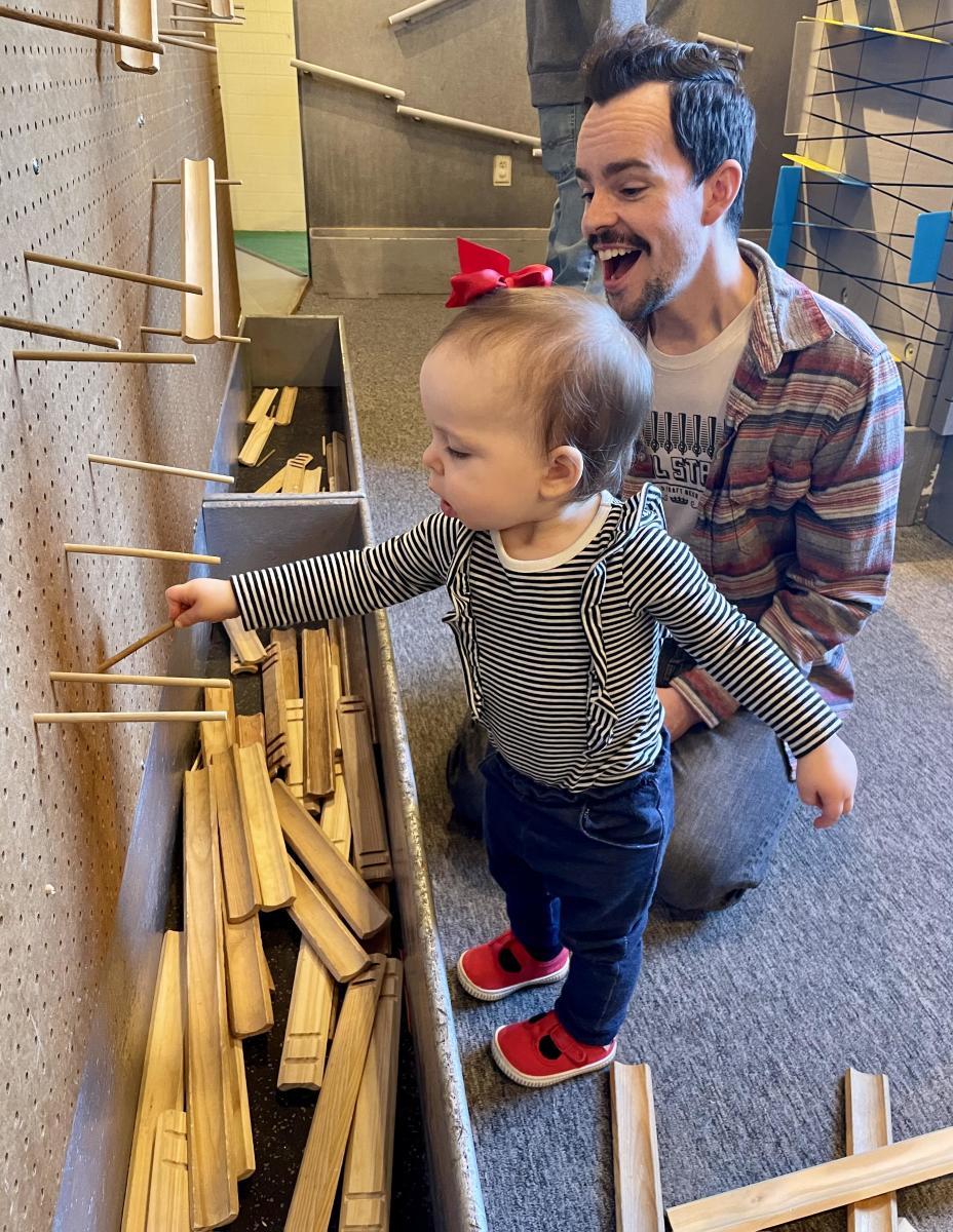 Kid Playing at the Discovery Center