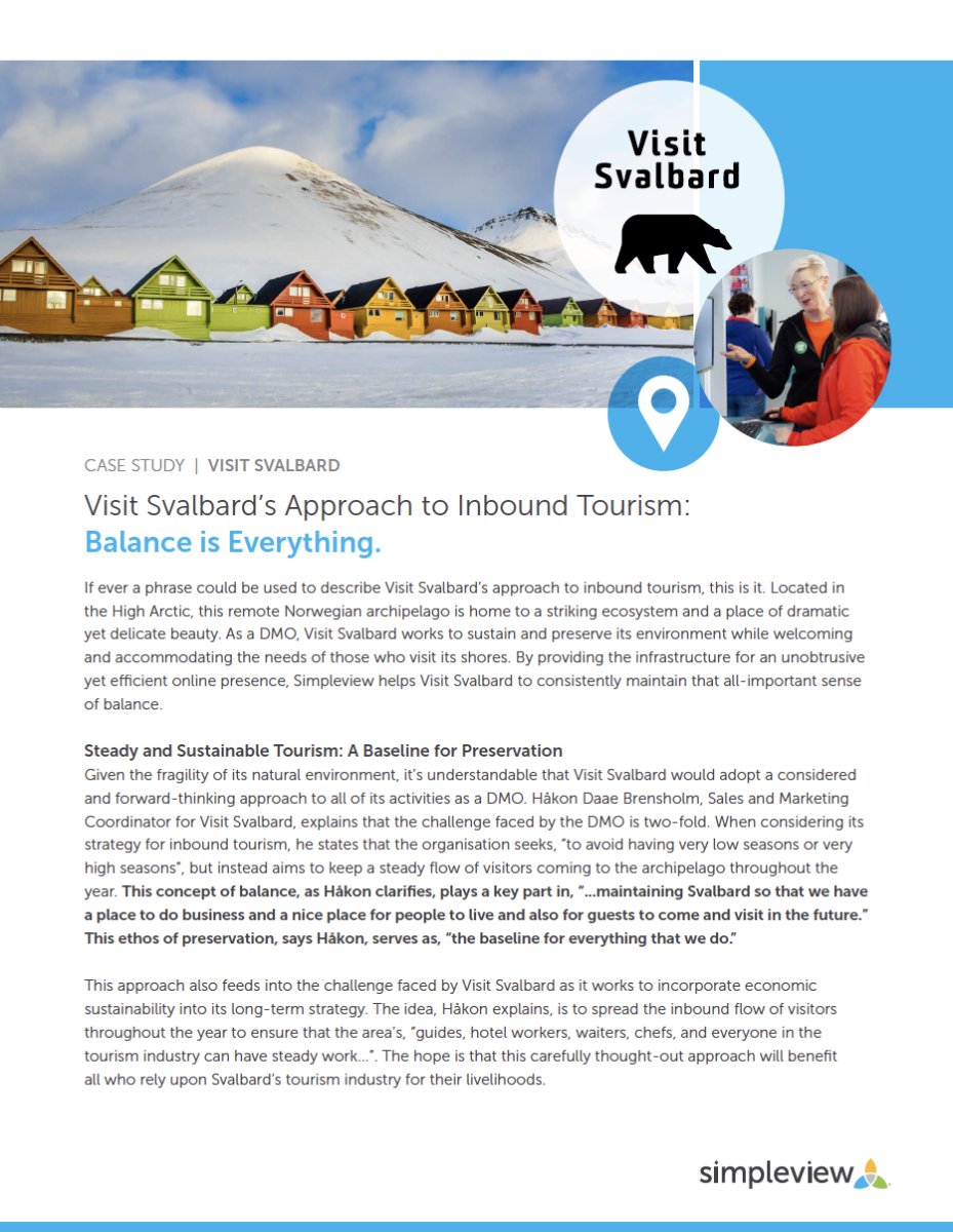 Visit Svalbard Case Study Screenshot