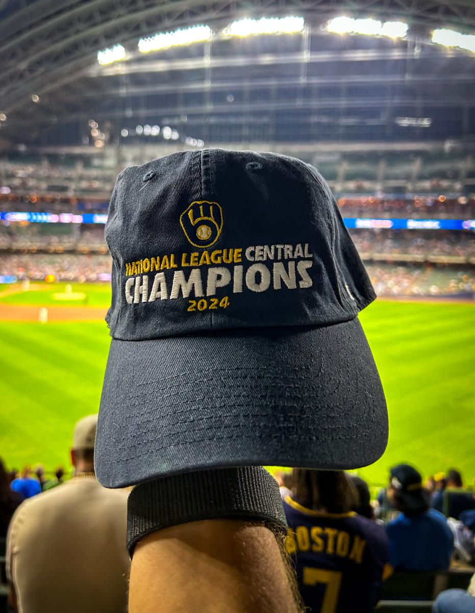 Brewers playoff hats top