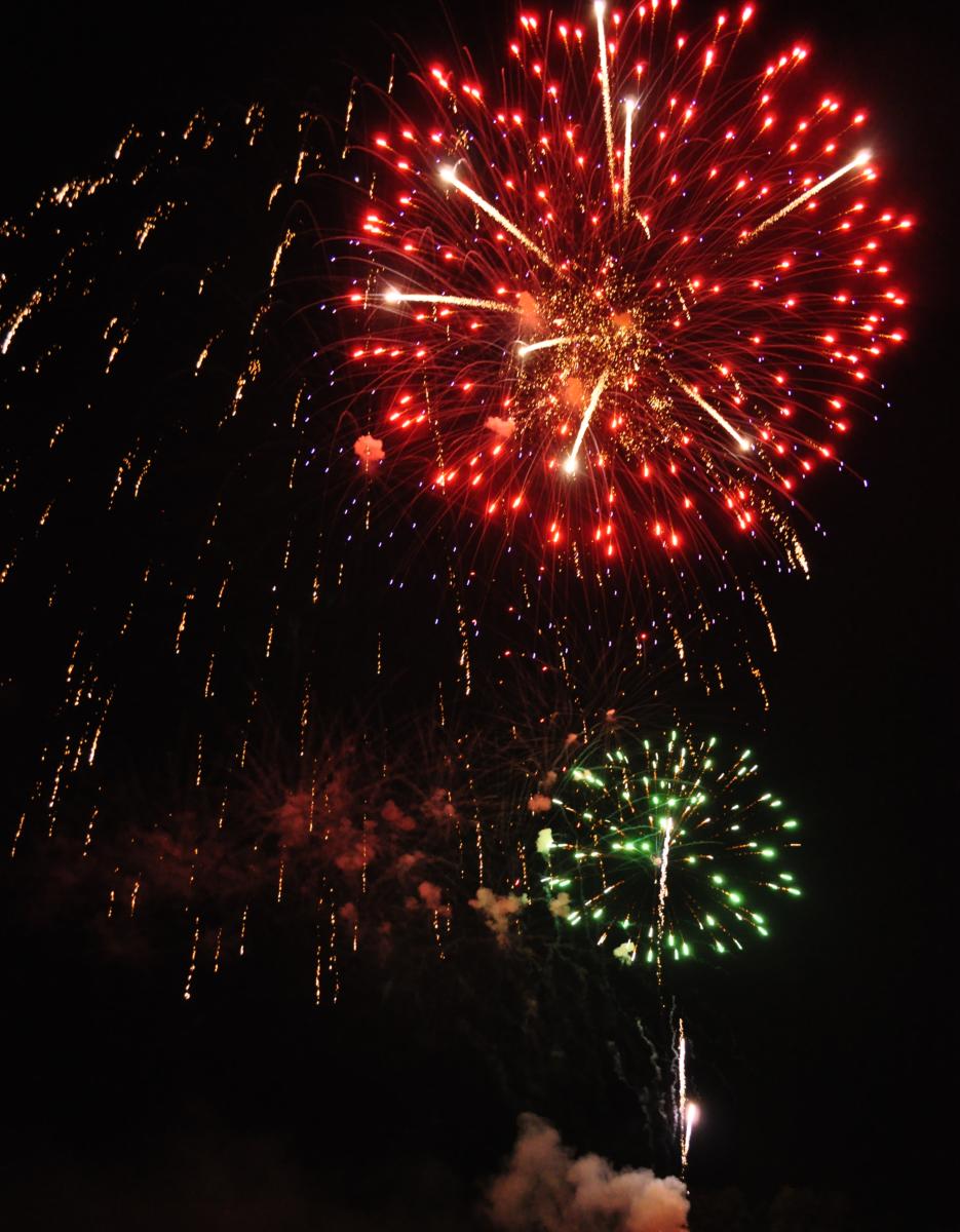 Fireworks on Lake Norman