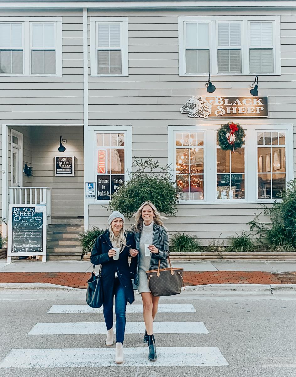 Visitors enjoy a stop at The Black Sheep, located on Beaufort's Front Street.