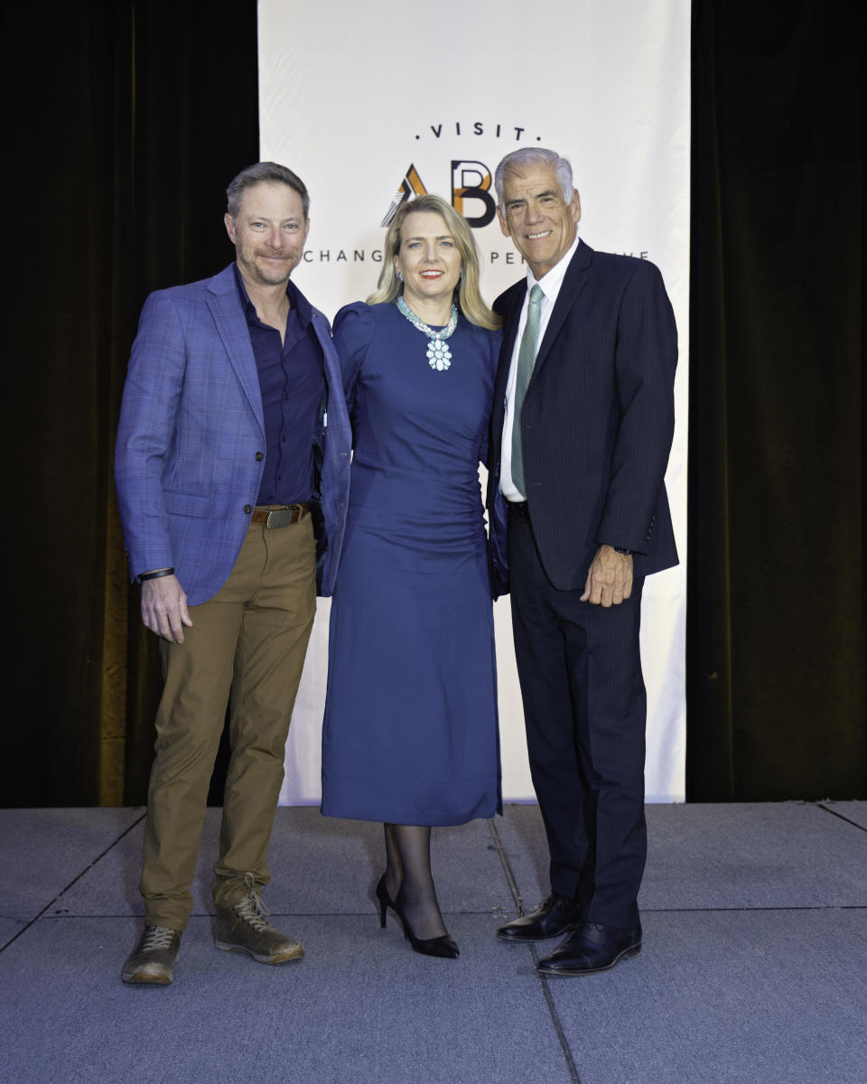 Ben Abruzzo, Tania Armenta and Mike Canfield at the Visit Albuquerque Annual Meeting.