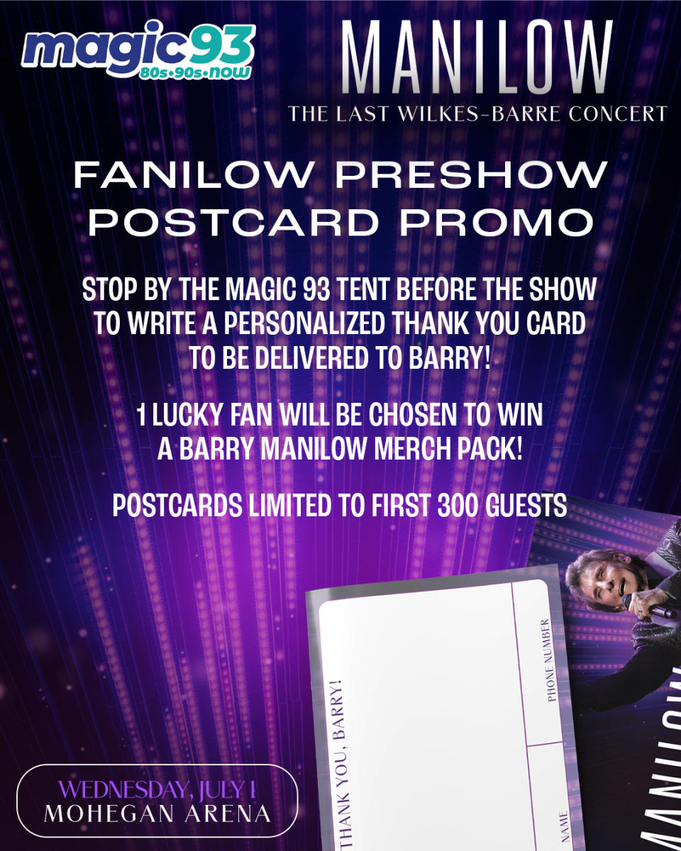 Fanilow Postcard Promo