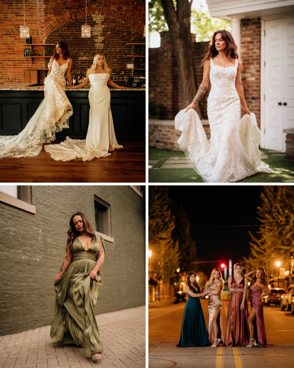 Models wearing House of K Bridal gowns.
