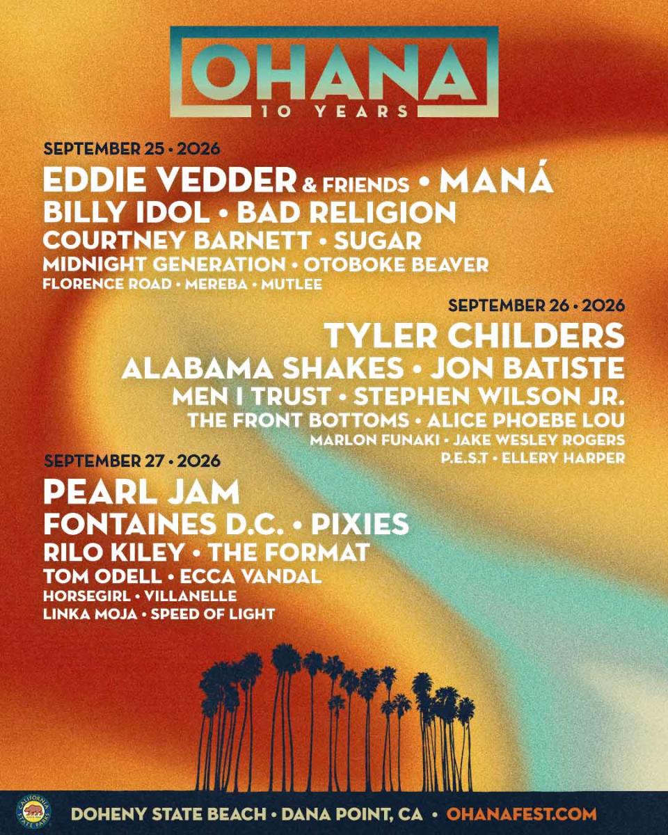 Ohana Fest 2026 lineup