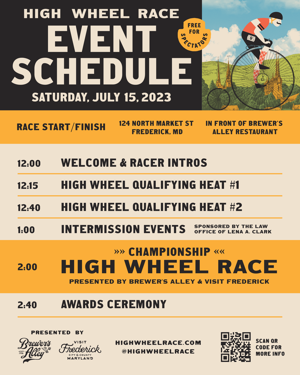 High Wheel Race 23 Schedule