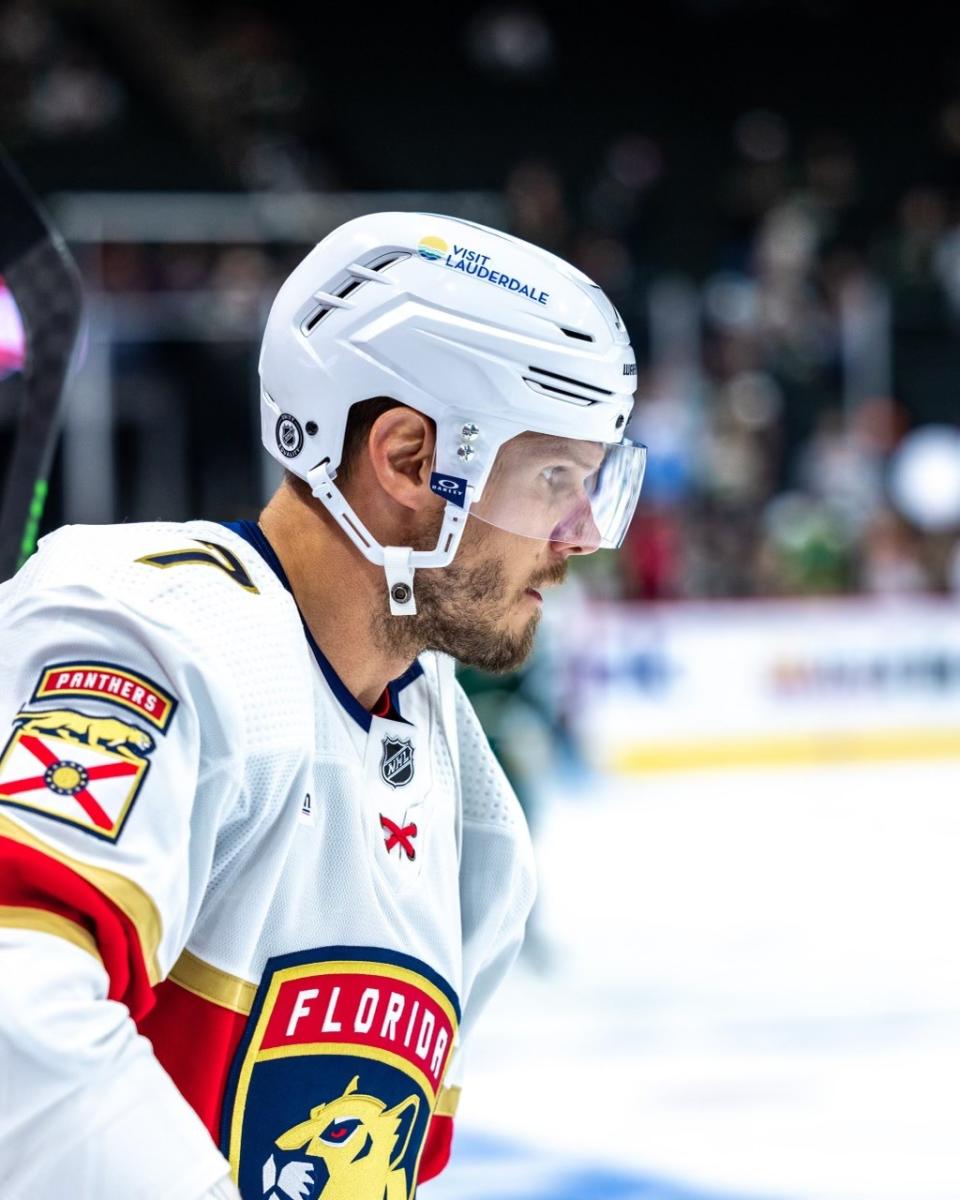 Florida Panthers Visit Lauderdale Helmet