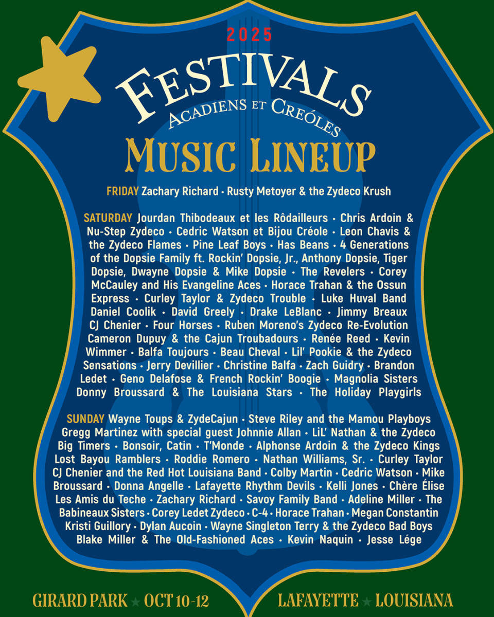 Festivals Acadiens  Music Line Up
