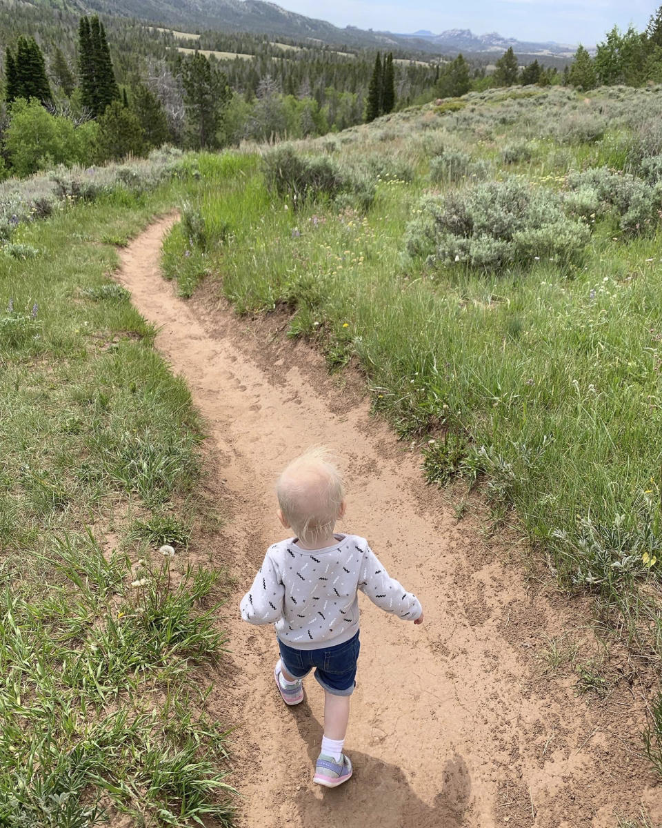 Baby on the Trails in Wyoming