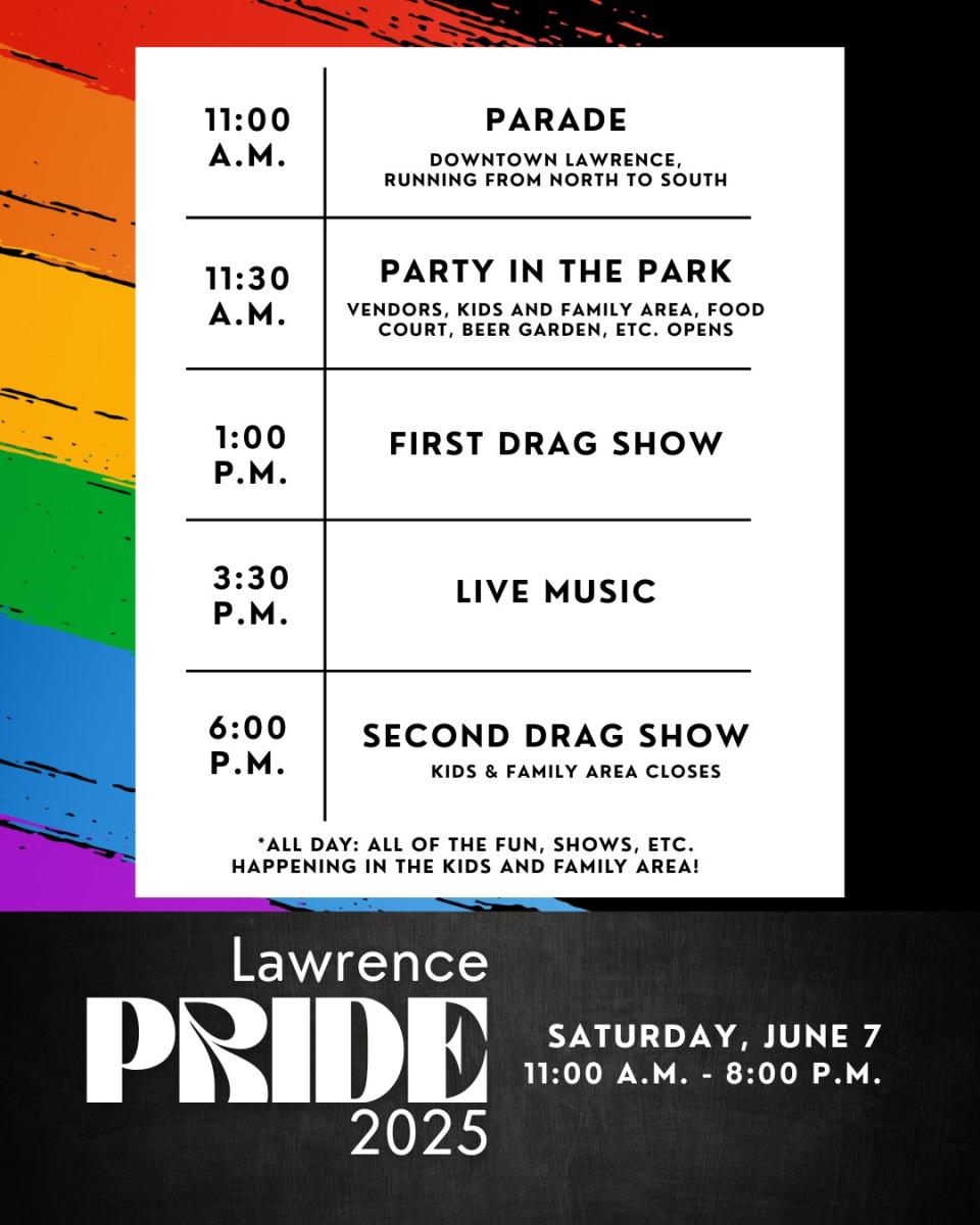 PRIDE 2025 schedule