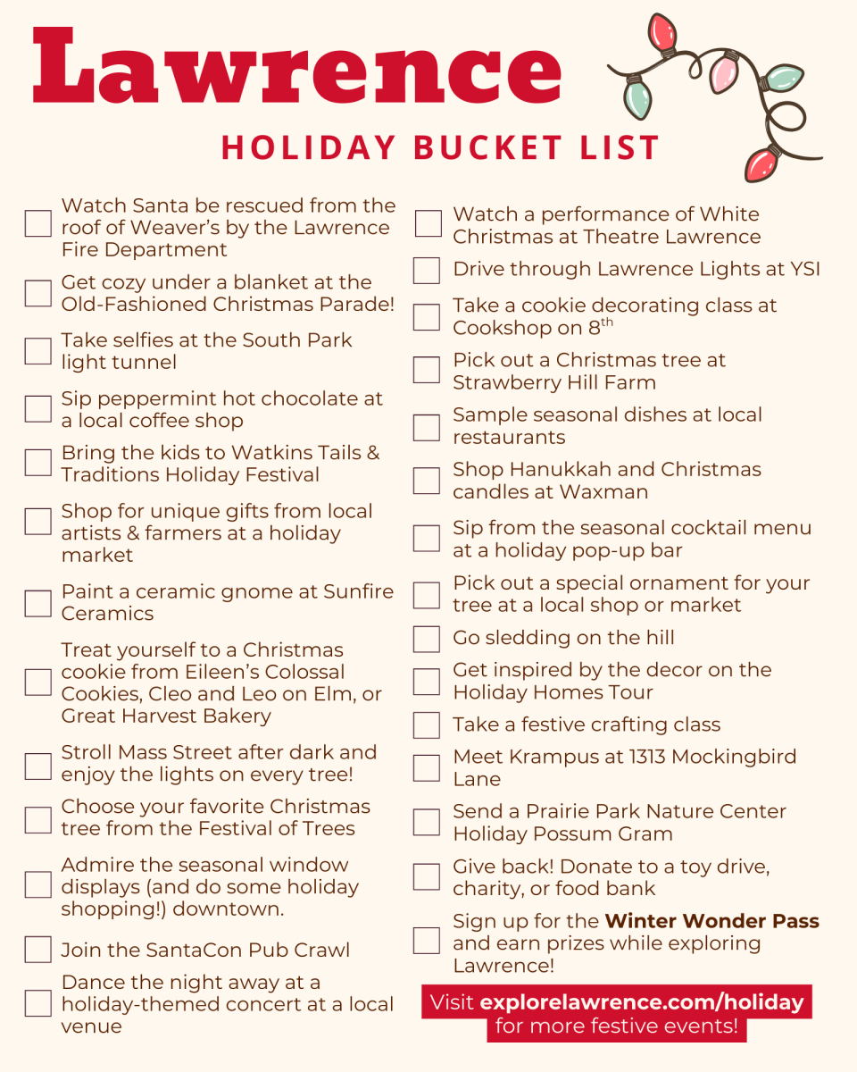 Lawrence Holiday Bucket List