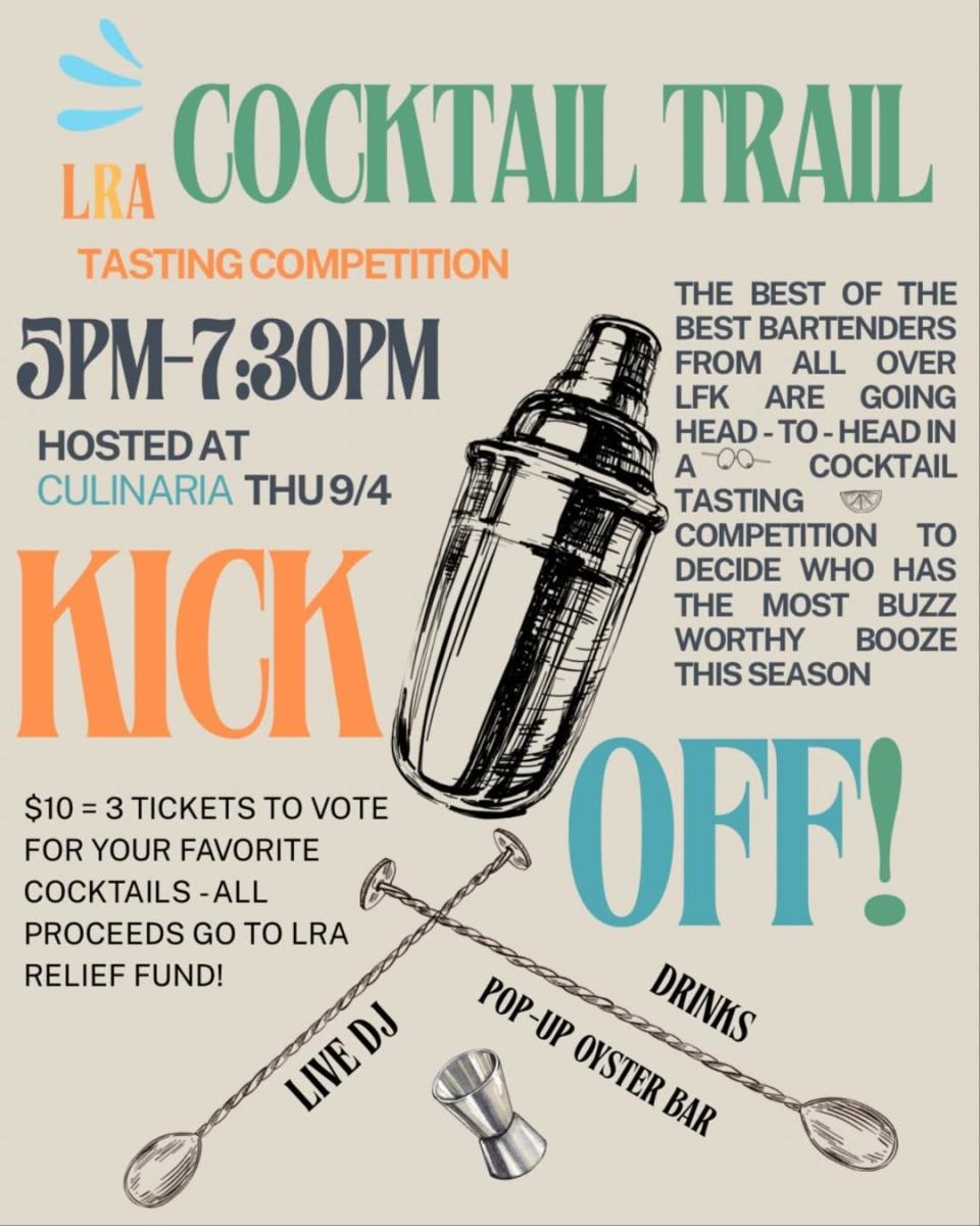 LRA Cocktail Trail Tasting Comp