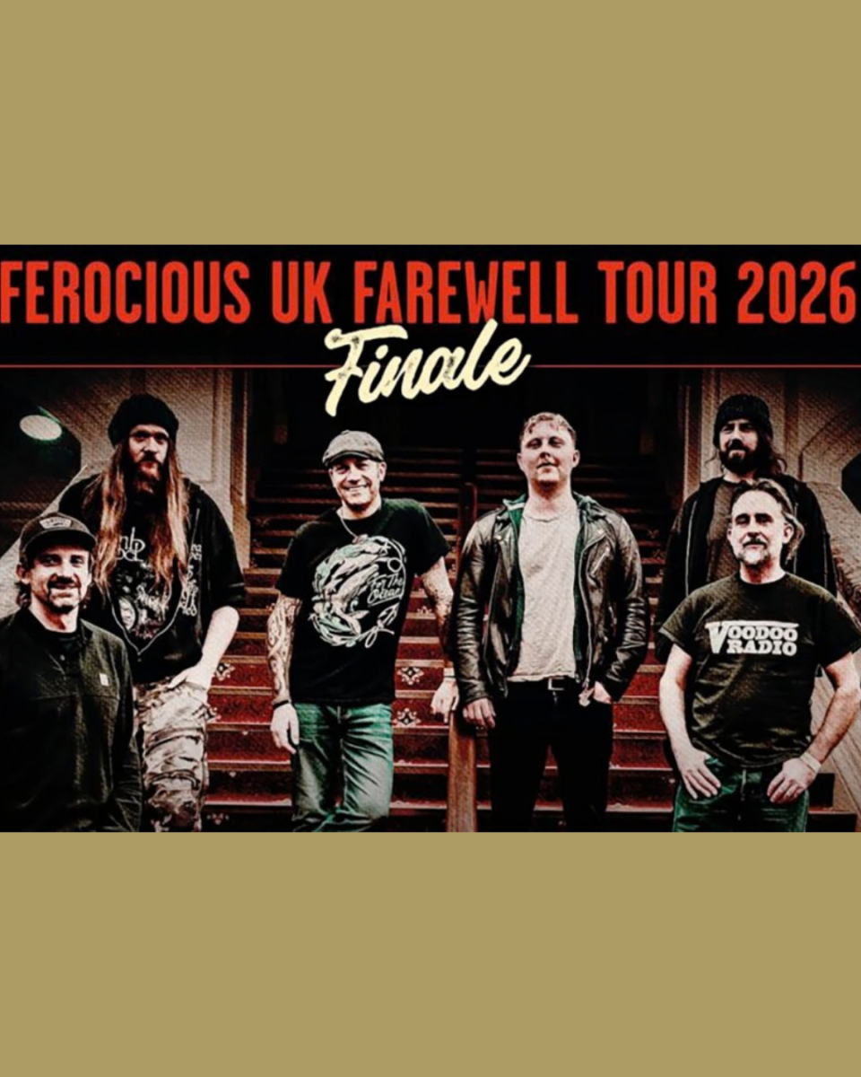Image shows a picture of the Ferocious Dogs band.