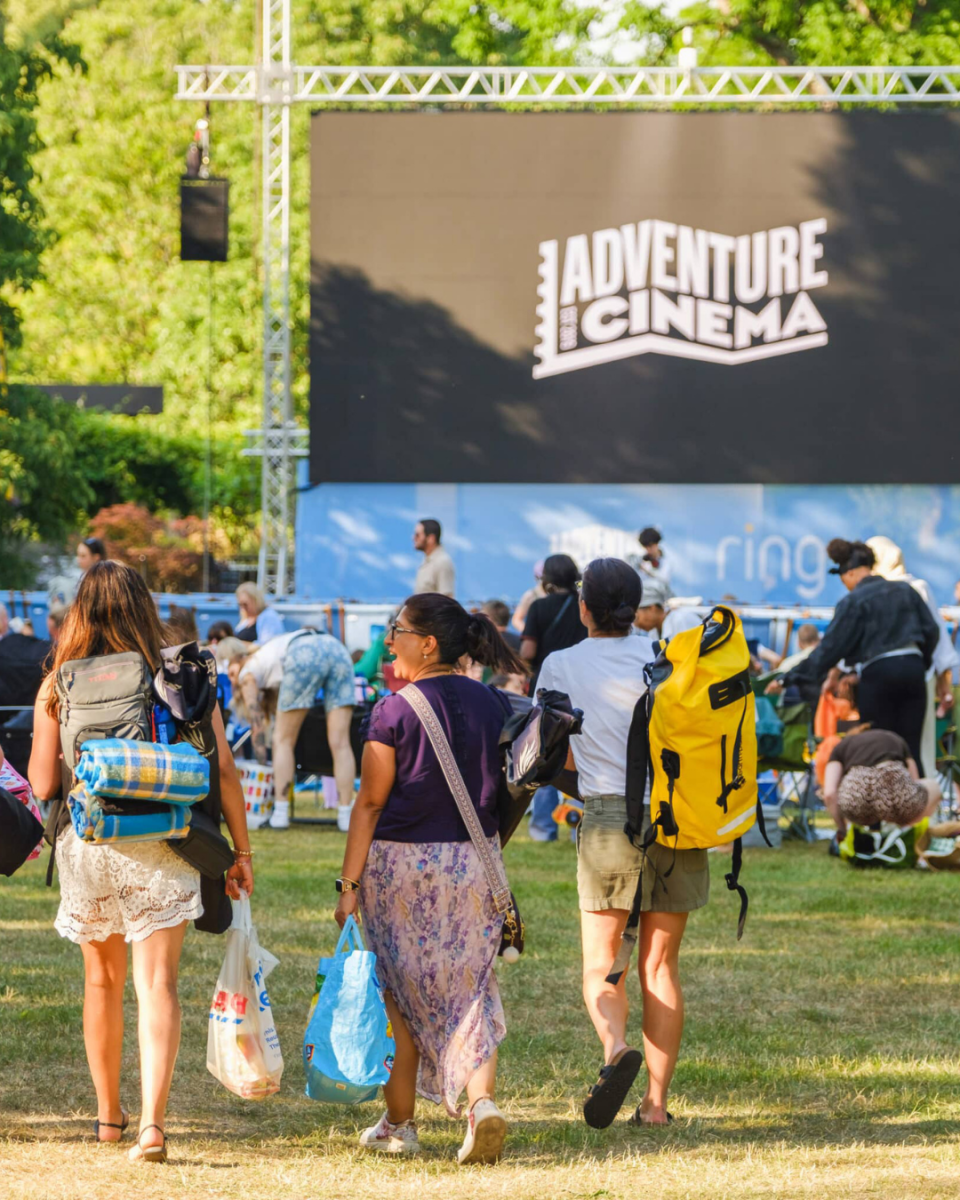 Image shows a picture of the outdoor adventure cinema.