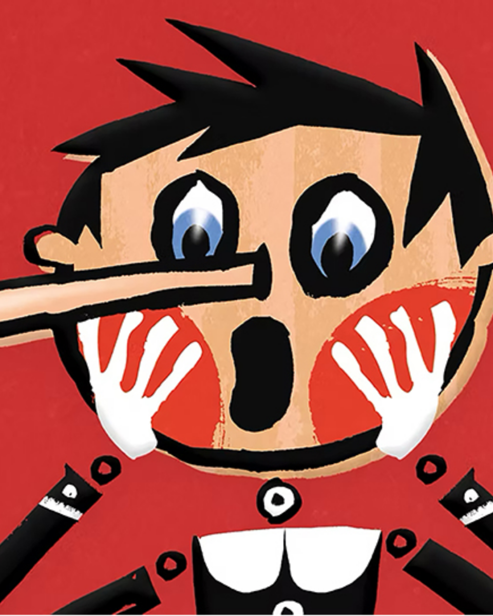 Image shows a picture of Pinnochio.