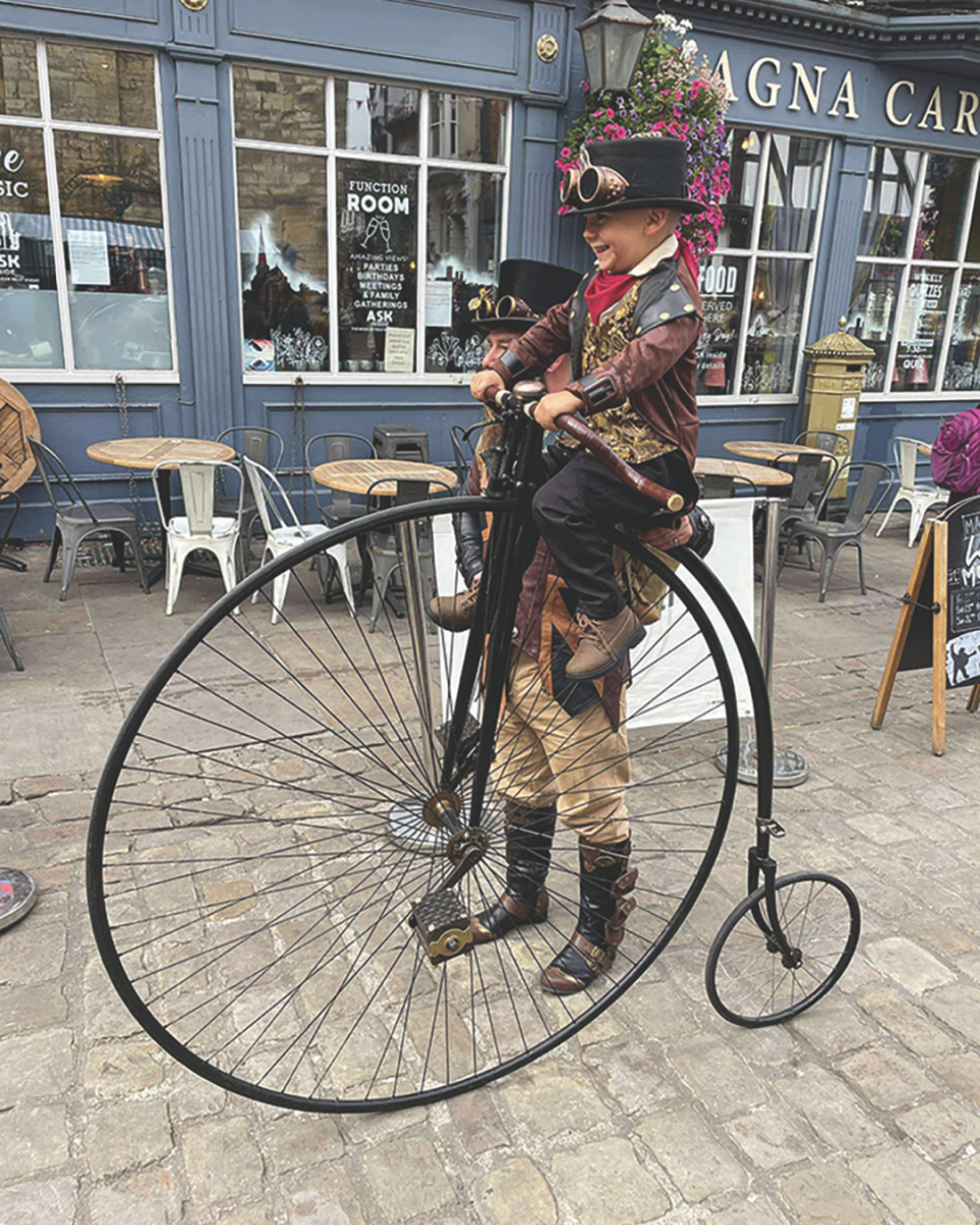 Image shows a picture of the Steampunk Festival.