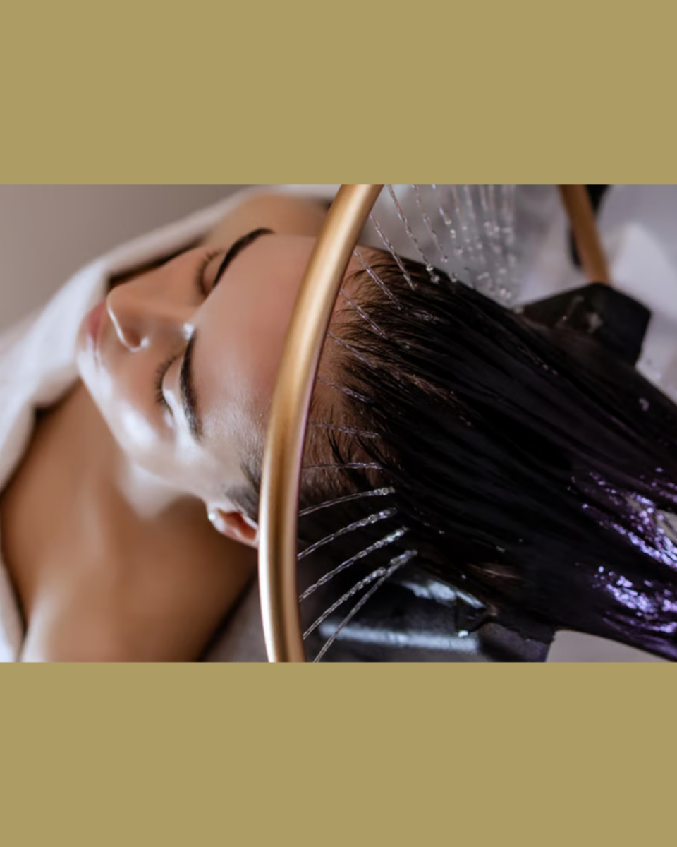 Image shows a picture of a Japanese Head Spa.