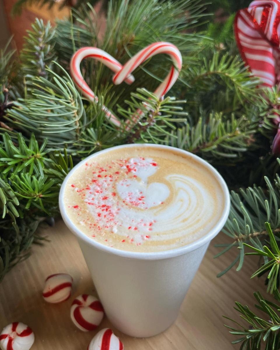 Peppermint Latte at Sunrise