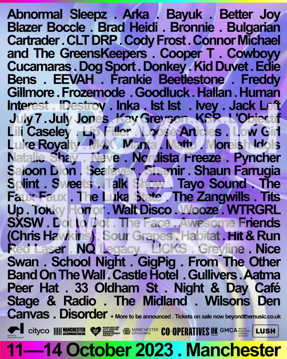 Beyond the music - Discovered Line Up Poster