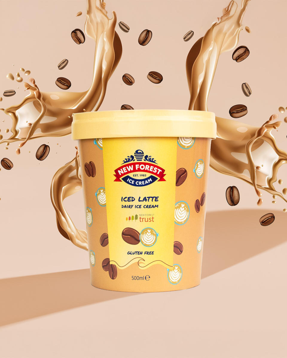 New Forest Ice Cream - 500ml tub - Iced Latte
